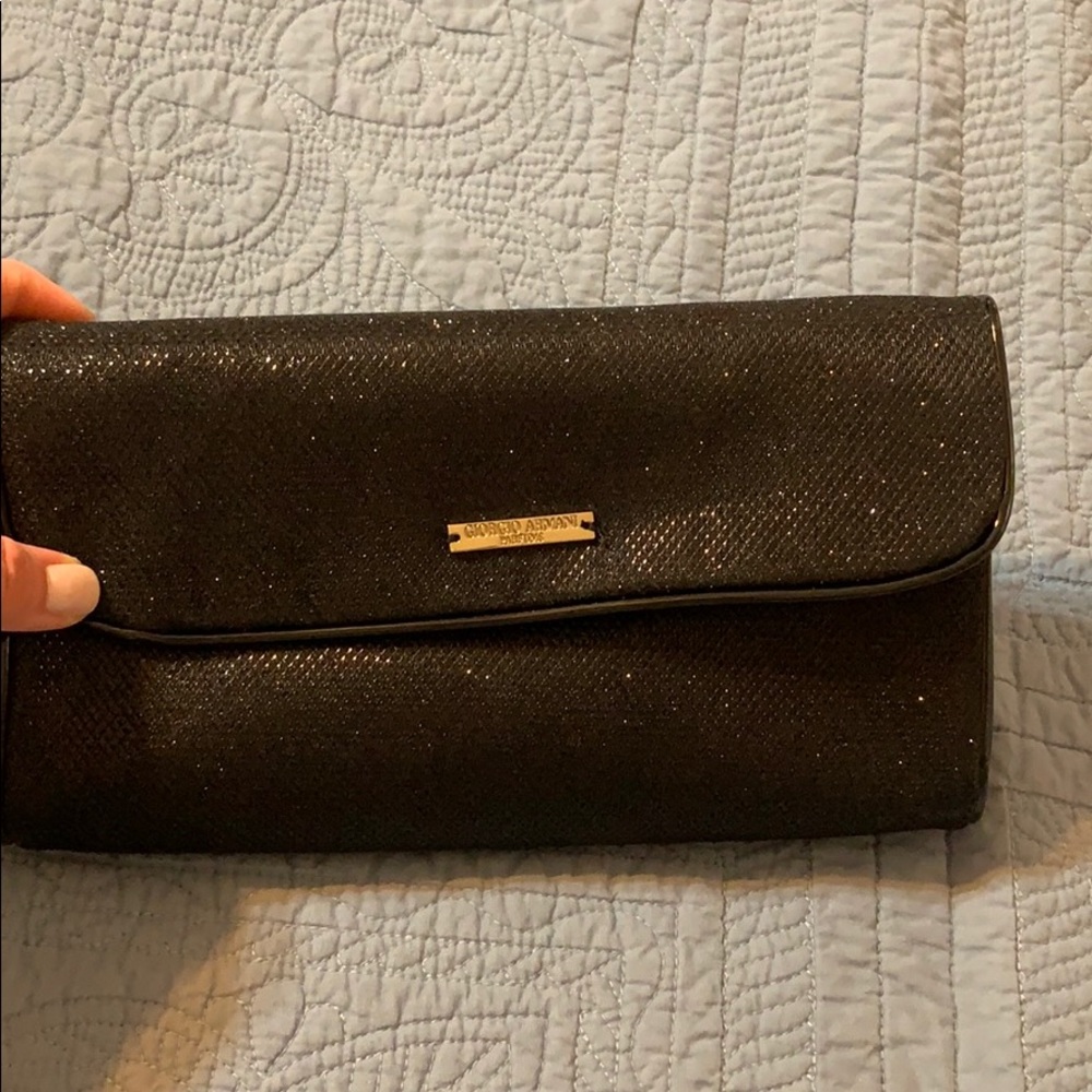 Black Armani clutch
